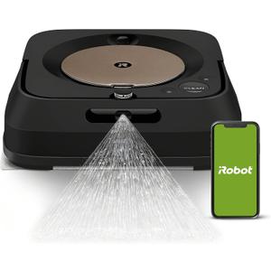 iRobot Braava Jet m6 (6012) Ultimate Robot Mop- Wi-Fi Connected, Precision Jet Spray, Smart Mapping, Works with Alexa, Ideal for Multiple Rooms, Recharges and Resumes, Black