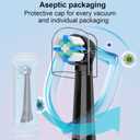iO Replacement Heads Compatible with Oral b iO 2/3/4/5/6/7/8/9/10 Series Electric Toothbrush,Gum Care Toothbrush Head Compatible with Oralb iO Replacement Heads,10PCS Black