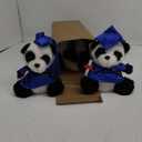 Sotiff 8 Pcs 8'' Graduation Plush Panda Bear Gift 2025 Stuffed Animals with Bachelor Gown Plush Cute Bear Graduation Congrats Grad Present for Grad Ceremony(Royal Blue)