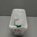 Rubbermaid Ice Cube Bin, White, Holds 4 Trays, Compact Design, Durable Plastic