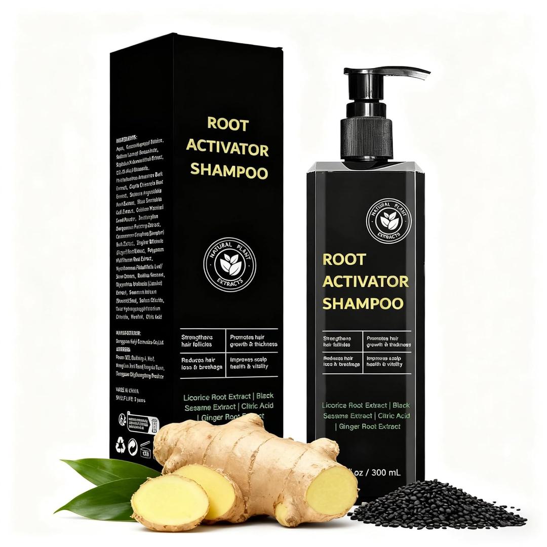 Miracle TQ Root Activator Shampoo for Men & Women - Anti Hair Loss & Mens Hair Regrowth Shampoo with Natural Herbal Ingredients & Biotin - For Scalp Health & Cooling Sensation, 10.1 Fl Oz /300ml