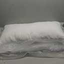 Utopia Bedding Throw Pillows (Pack of 2, White), 12 x 20 Inches Indoor Decorative Pillow Insert for Sofa, Bed and Couch