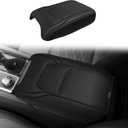 Muslogy Center Console Armrest Cover Compatible with Nissan Pathfinder 2022-2025 Comfort Armrest Pad Arm Rest Cushion Vegan Leather Protector Regular Thick