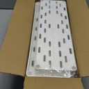 SPACEKEEPER Slim Rolling Storage Cart 4 Tier Bathroom Organizer Mobile Shelving Unit Utility Cart Tower Rack for Kitchen Laundry Narrow Places, White