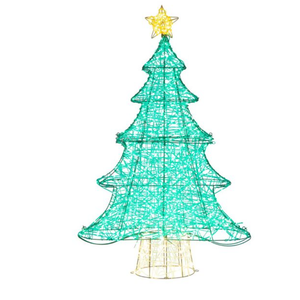 4-ft 520 LED Lighted Artificial Christmas Tree Xmas Tree Décor