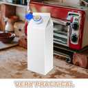 Box Drink Spout with Lid Milk Carton Pourer Beverage Diverter Easy Pour Milk Jug Dispenser for Home Kitchen Use