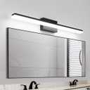 mirrea 36in Modern LED Vanity Light for Bathroom Lighting Dimmable 36w Black Painted (Cold White 5000K)