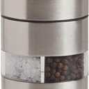 Olde Thompson Stainless Steel Pepper & Salt Mill, Dual Grinder 2-in-l