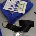 Y- STOP Kids Pod Swing Seat, Hanging Hammock Chair Swing with Inflatable Pillow, Sensory Swing Chair with Pocket for Outdoor and Indoor (Blue and Green)