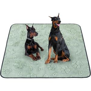 LOOBANI Washable Pee Pads for Dogs: 72"x72" Super Absorbent Reusable Dog Pee Pads Extra Large, Waterproof and Leakproof Whelping Pad for Potty Training, Playpen, Crate, Floor and Bed