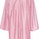 MyGradDay Shiny Kindergarten & Preschool Graduation Gown Cap Tassel 2026 Charm (Pink) 27" 3'6"-3'8"