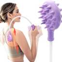 Upgraded Curved Back Scratcher for Women Men, 360 Flexible Bendable Foldable Back Scratcher Extendable, Telescopic Back Scratchers, Backscratchers for Adults Elderly Seniors, Gifts for Women (Purple)