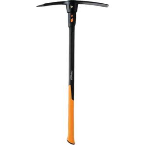 Fiskars Pro IsoCore Garden Pick - 5 lb Pick with 36" Shock Controlled Handle - Digging and Garden Tools - Orange/Black