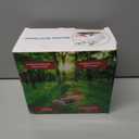 Clear Window Bird Feeder with 4 Strong Suction Cups & Decorative Lawn Top - Ideal for Garden/Yard Decor, Elderly & Kids Bird Watching, Unique Gift for Nature Lovers (Transparent&Green)