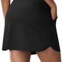 Women's Tummy Control Modest Swim Skirts Beach Takini Bottoms High Waisted Swimwear Swimsuits 2025 (Black, M)