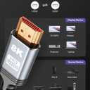 2 x 8K 10K 4K HDMI Cable 48Gbps 6.6FT/2M, Certified Ultra High Speed HDMI Cable Braided Cord-4K@120Hz 8K@60Hz, DTS:X, HDCP 2.2 & 2.3, HDR 10 Compatible with Roku TV/PS5/HDTV/Blu-ray