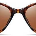 Fozono Retro Vintage Narrow Cat Eye Sunglasses for Women 90s Small Chic Style Trendy Sunnies UV400 Protection FZN7514