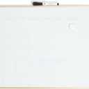 U Brands Magnetic Dry Erase Calendar White Board for Wall, 24" x 18", Dry Erase Board White Board Calendar with Gold Aluminum Frame, Includes a Magnet and a Marker
