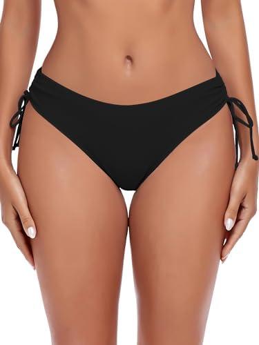 Ocean Blues Women's Full Coverage Swim Bottom Tie Sides Bikini Bottom M
