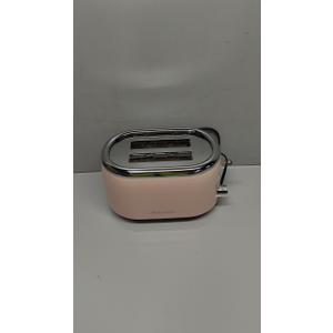 MELLERHOME Retro Toaster 2 Slice, 7 Browning Levels, 3 Functions (Reheat, Defrost, Cancel), Removable Crumb Tray, Under Base Cord Storage, Pink Kitchen Accessories Dcor