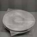 ZAROCRUS Chip and Dip Serving Set Divided Serving Platter Appetizers and Cheeses Serving Tray White Compartment Dishes for Party, Christmas, Dessert, Fruit, Candy, 13-inch Set of 2