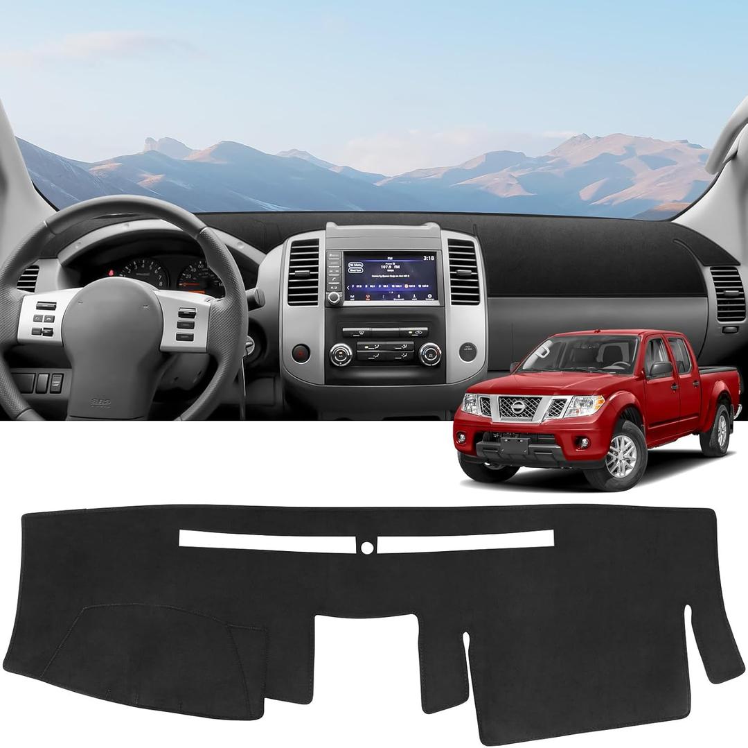 ZZEQYG Dash Cover for Nissan Frontier 2005-2021/Pathfinder 2005-2021/Xterra 2005-2015/Suzuki Equator 2009-2012 Accessories Flannel Dashboard Cover Dash Mat Sunshield Pad