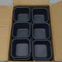 Set of 22 Interlocking Desk Drawer Organizer Tray Dividers Plastic Shallow Narrow Drawers Organizers Separators and Storage Bins Container for Kitchen Bathroom Makeup Office Vanity Bedroom Dresser (Black)