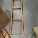 VaeFae Teak Bathroom Shelf, 4-Tier Storage Shelf, Wooden Stand Shelf Organizer for Bathroom, Kitchen, Living Room, Laundry, Garage, 12 x 17.3 x 47.2 inches