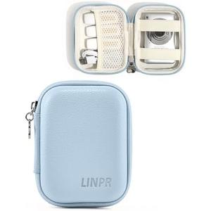 Linpr Digital Camera Case for CAMKORY, KODAK PIXPRO FZ45/FZ55, Canon IXUS 285 HS, Lecran, Small Travel Compact Camera Holder with Mesh Pocket for Accessories SD Card (Blue)