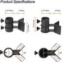 10PCS Heavy Duty Patio Umbrella Holder, Umbrella Replacement Parts with 3 Size Parasol Hole Ring Cover, Wall Mount Parasol Stand Space Saving Set for Balcony Decks Backyard