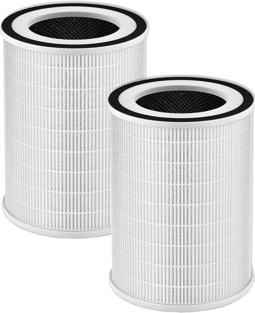 2Pack True HEPA KILO Replacement Filter,Compatible with Afloia KILO, KILOPLUS, KILOPRO, MIRO,MIRO PRO,MORENTO MR-Kilo, Kalo and Cuckoo CAC-I0510FW Air Purifier,3-Stage Filtration System