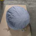 3 Ft Bean Bag Chair, Memory Foam Bean Bag Chairs for Adults with Filling, Round Bean Bag Sofa with Filler Included, Beanbags with Soft Dutch Velvet Fabric,3 Foot, Dark Grey