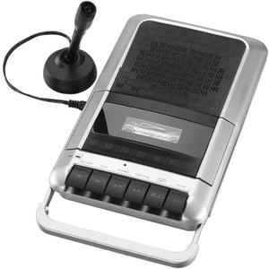 PROSCAN Cassette Player & Recorder with Microphone, Headphone Jack, Aux in, Black