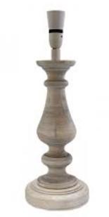 Rustic Grey Wash Lamp Base