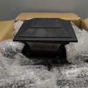 16Pack Solar Post Cap Lights - 8 RGB Color Changing Modes & Multicolor Flow, IP65 Waterproof - for 4x4/6x6 Wood & 4x4/55 Vinyl Fence Posts - Outdoor Deck, Patio, Garden Lights (Black)