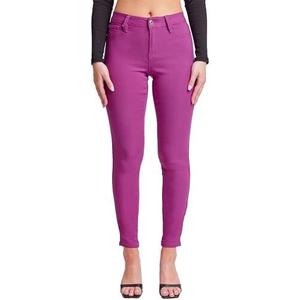 YMI Women's Hyperstretch Skinny Work Casual Mid-Rise Pants L