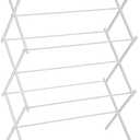 Amazon Basics Foldable Portable Laundry Rack for Air Drying Clothing, Indoor Outdoor Use - 14.5" D x 29.5" W x 41.8" H, White