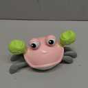 Plnlmls Crawling Crab Baby Toy, Musical Tummy Time Toys with LED Lights, Rechargeable Infant Toys, Walking Crab Essentials for 0-36 Months, Birthday Gift(Pink)