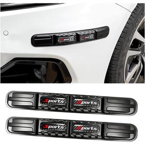 2PCS Car Bumper Guard Strip, Anti-Collision Vehicle Front Rear Protector Trim, Anti Scratch Automotive Patch Bumper Protection Cover Accessories, Universal for SUV Pickup Truck (Style B)