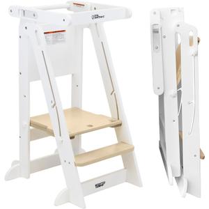 Learn 'N Fold Learning Tower® Soft White W/Natural Learn 'N Fold Learning Tower® Soft White W/Natural