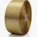 4 x 1-1/2 inch Champagne Gold Ribbon for Gift Wrapping 50 Yards Perfect Wedding Party Wreath Sewing DIY Hair Accessories Decoration Floral Hair Balloons Other Projects