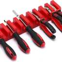 EMENTOL Red Magnetic Plier/Wrench Holder, Tool Organizer, 10 Plier Organizers, Modular Screwdriver Organizers