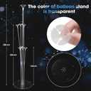 Voircoloria 4 Sets Balloon Stand Kits, Balloon Sticks Holder with Base for Table Graduation Birthday Baby Shower Gender Reveal Party Decorations