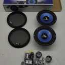 Pyle Two-Way Component Speaker System - One Pair 6.5" Two-Way Component Kit, Non-Fatiguing Butyl Rubber Surround, 360 Watts w/ 4 Ohm Impedance and 1" High-Temperature ASV Voice Coil - PL650CBL