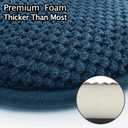 Blue Foam Seat Cushions Kitchen Chairs Pads for Dining Chairs 2 Pack Non Slip Patio Seat Cushions Washable U Shaped Soft Thick Large Metal Wooden Chair Cushions,17" x 15", 15*17in