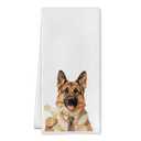 Serenehanctuary Dirty Martini German Shepherd Kitchen Towels,German Shepherd Dish Tea Towels Gifts for Women Men,Gifts for Martini Cocktail Lovers Decorative Hand Towel for Kitchen Bar Cart,16x24 Inch