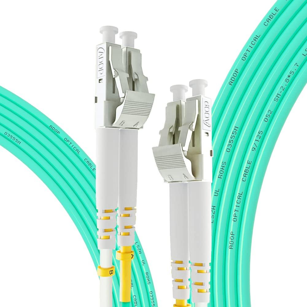 ADOP LC to LC Fiber Patch Cable OM3, 10 Mete10GB Multimode Duplex LC-LC 50/125um Fiber Optic Cable Cord LSZH- 10M (33ft)