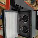 ROTHWELL Double Watch Winder for Automatic Watches with Quiet Motor with Multiple Speeds and Rotation Settings (Black/Grey)