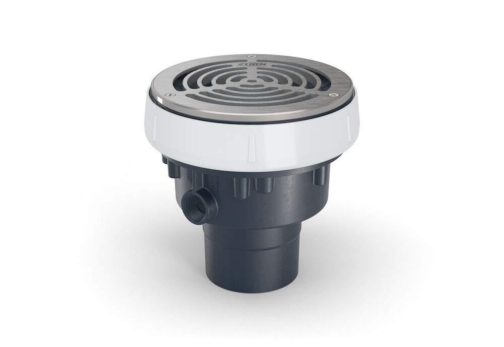 EZ-PV2-R6-SS - EZ PVC Slab on Grade Drain with 6" Stainless Steel Strainer and 2" x 3" Outlet