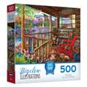 Roseart - Bigelow Illustrations - Porch Life- 500 Piece Jigsaw Puzzle for Adults